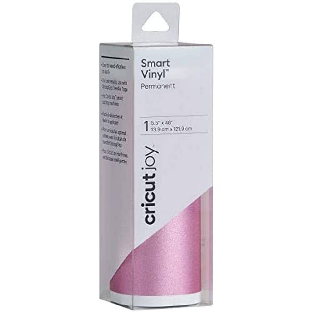 Cricut Smart Permanent Vinyl (5.5in x 48in, Shimmer Pink) for Joy Machine - matless Cutting for S... | Amazon (US)