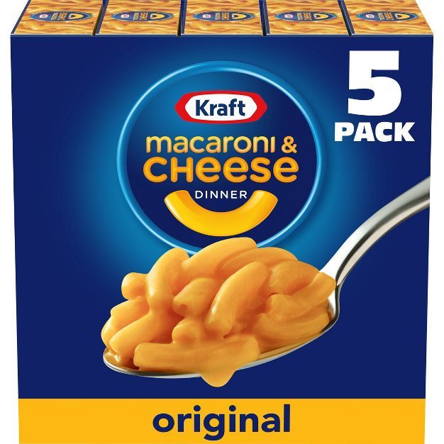 Kraft Macaroni & Cheese Original Flavor - 36.25oz/5pk | Target