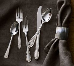 Vintage Hotel Silver 5-Piece Flatware Set | Pottery Barn (US)