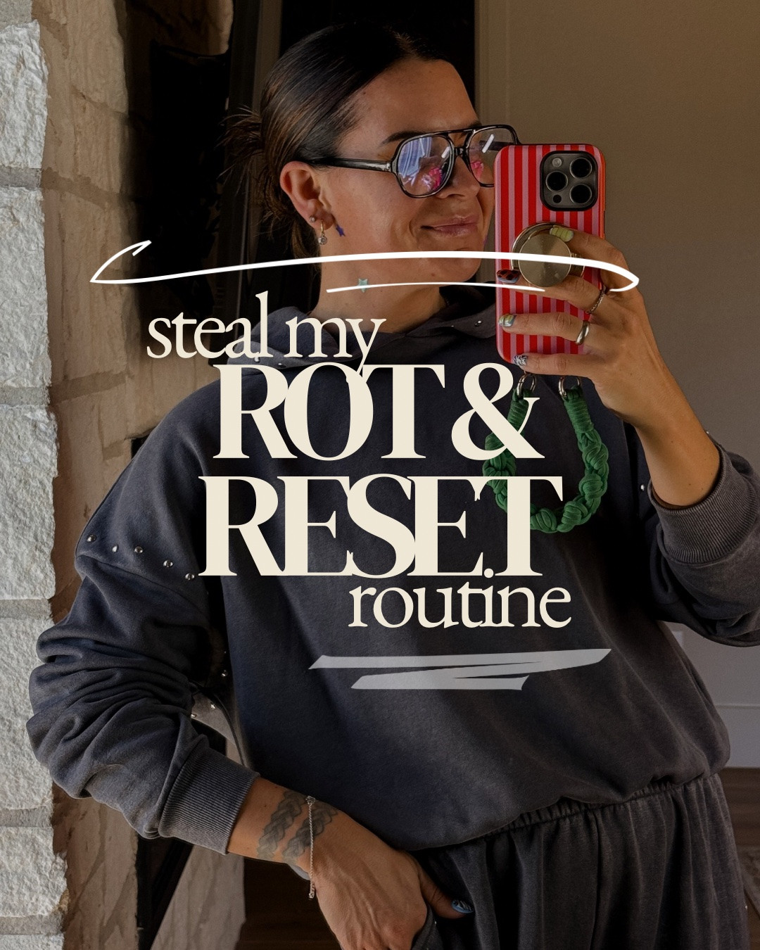 Rot & Reset Sunday routine. Glowing skin, rejuvenated, whiten teeth, zap pesky pimps, and lounge in style. 
 Lounge set: large top/medium bottoms

#LTKdayinmylife #LTKgrwm #LTKOver40
