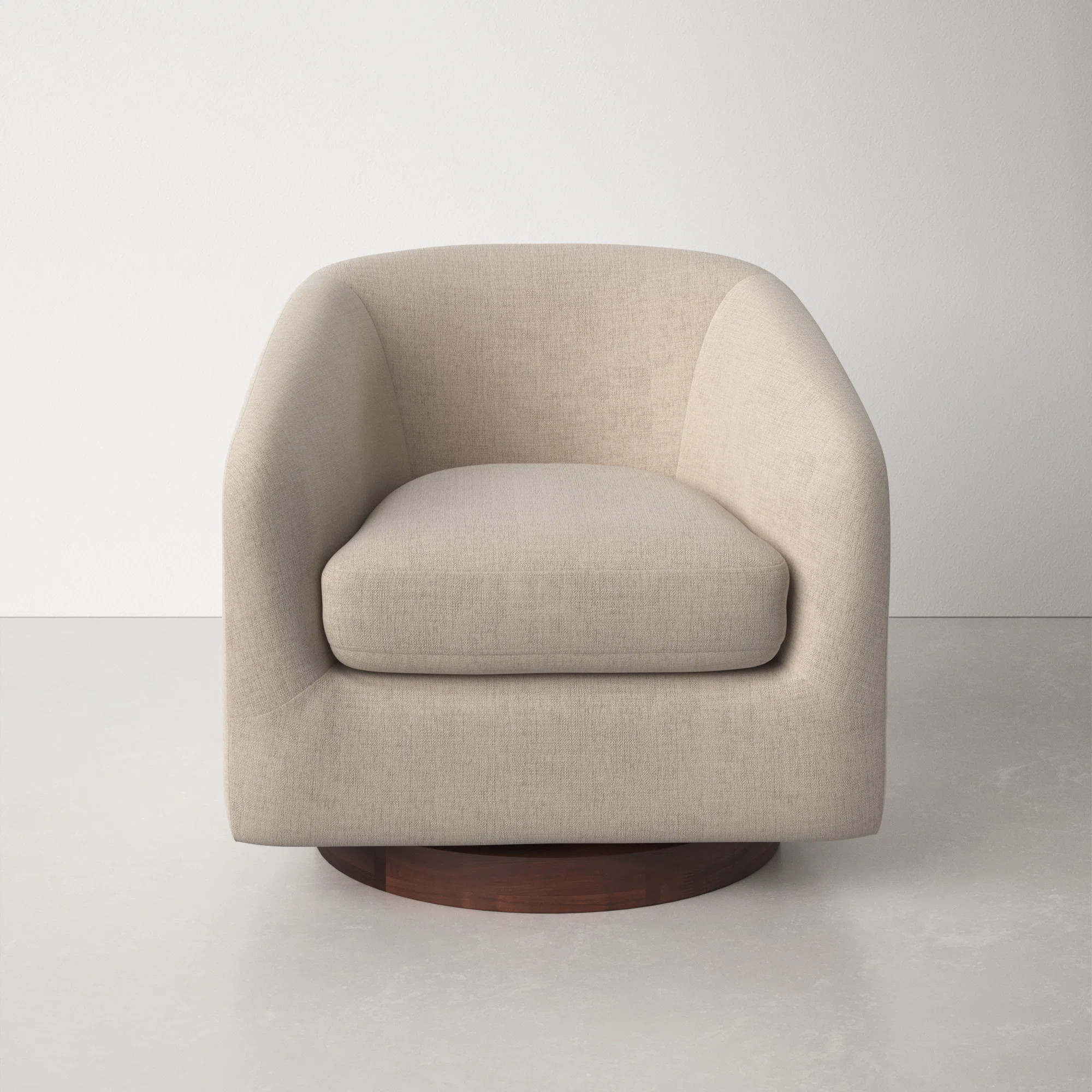 Bennett Upholstered Swivel Barrel Chair | Wayfair North America
