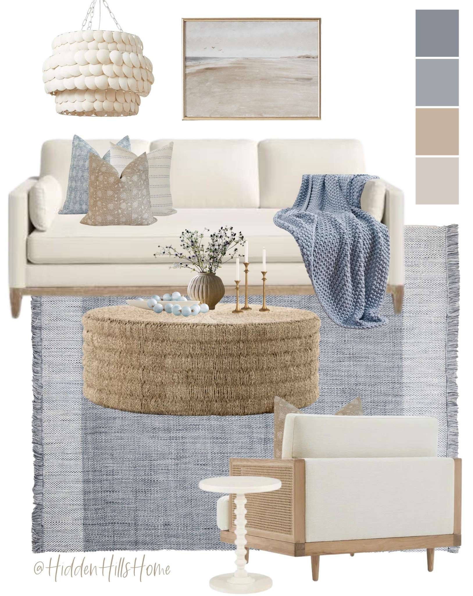 Coastal living room decor, living room mood board, Beach House living room design, lake house living room, coffee table #livingroom

#LTKHome #LTKSaleAlert #LTKSeasonal