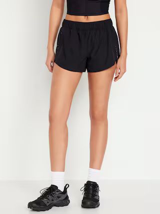 Mid-Rise StretchTech Run Shorts for Women -- 3-inch inseam | Old Navy (US)