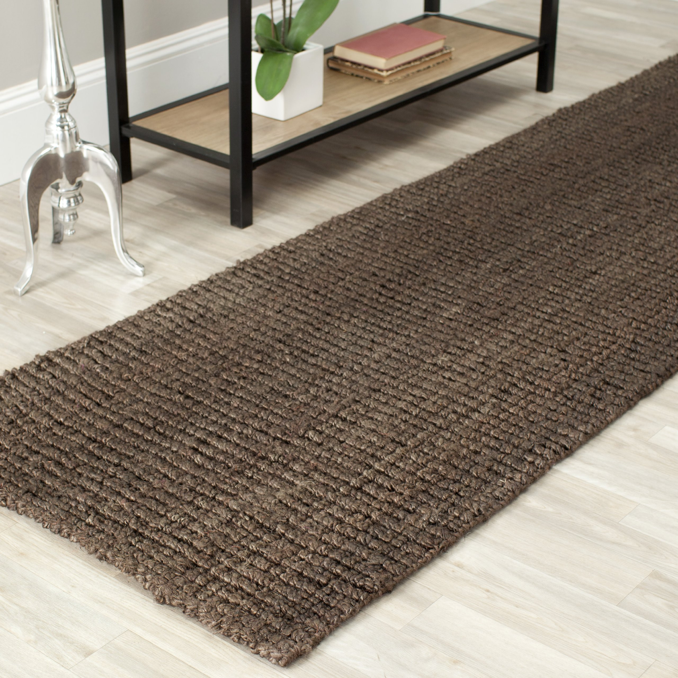 Safavieh Natural Fiber Collection Runner Rug - 2'6" x 12', Brown, Handmade Chunky Textured Jute 0... | Amazon (US)