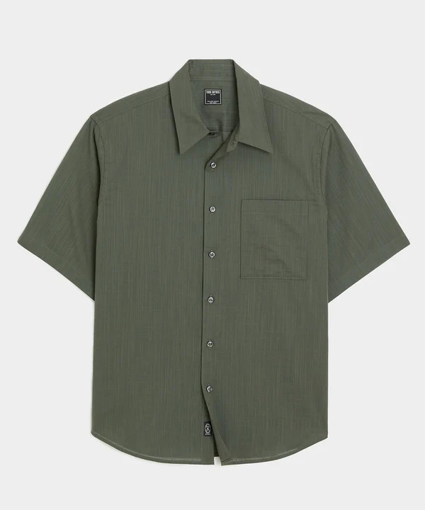 Relaxed Summerweight Point Collar Shirt | Todd Snyder