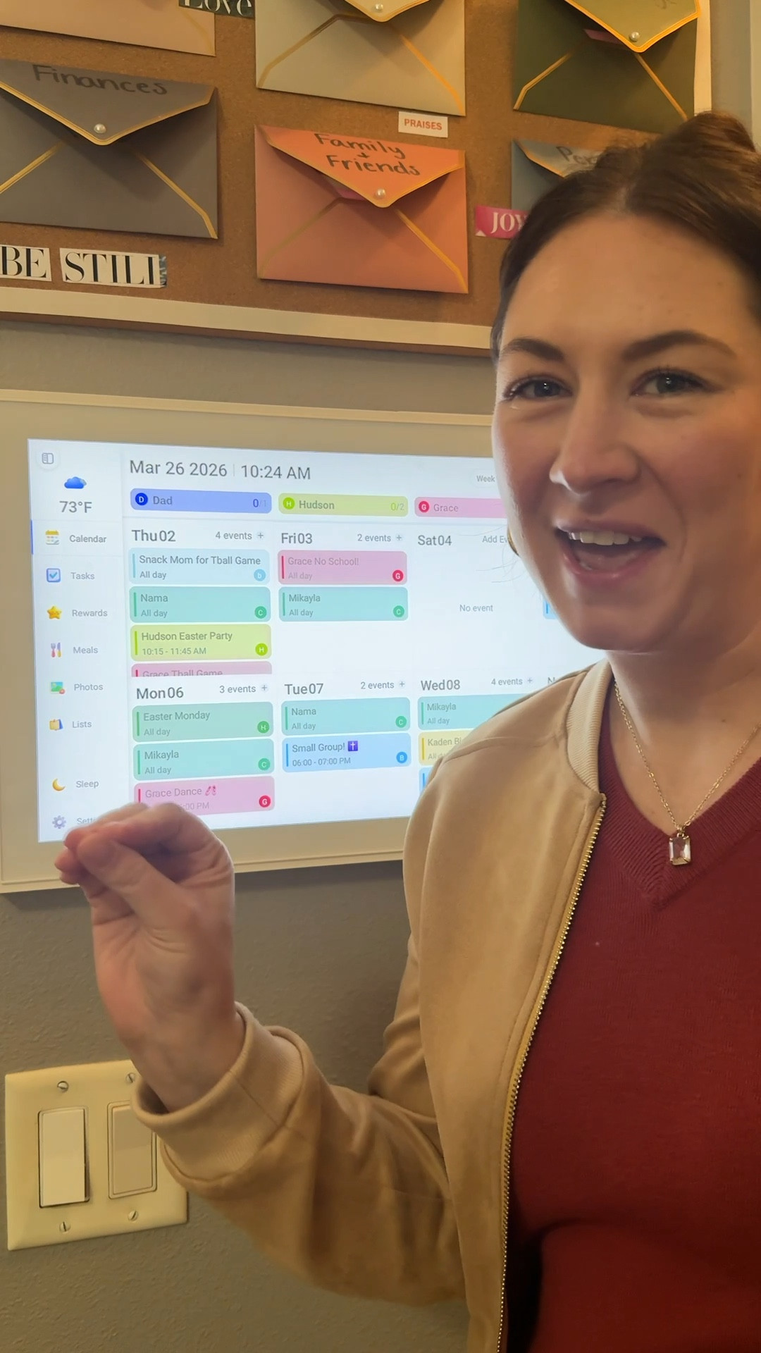 This electronic calendar has truly been a game changer for our family! I love that it is really much more than just a calendar! On sale right now during Amazon Big Spring Sale! 

#organized #calendar #amazon #sale #home #family #electronic #mealplanning #chores #kids 

#LTKKids #LTKHome #LTKmomlife