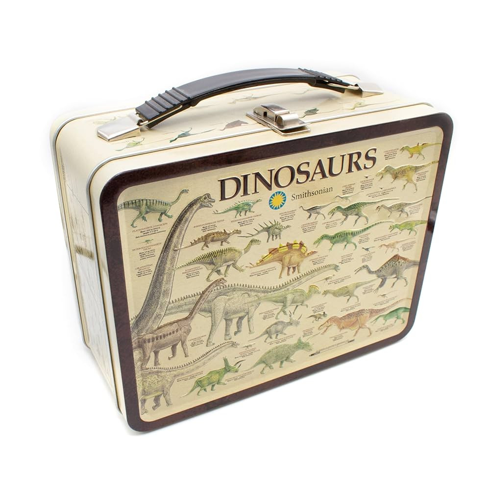 AQUARIUS Smithsonian Dinosaurs Large Fun Box - Sturdy Tin Storage Box with Plastic Handle & Embos... | Amazon (US)