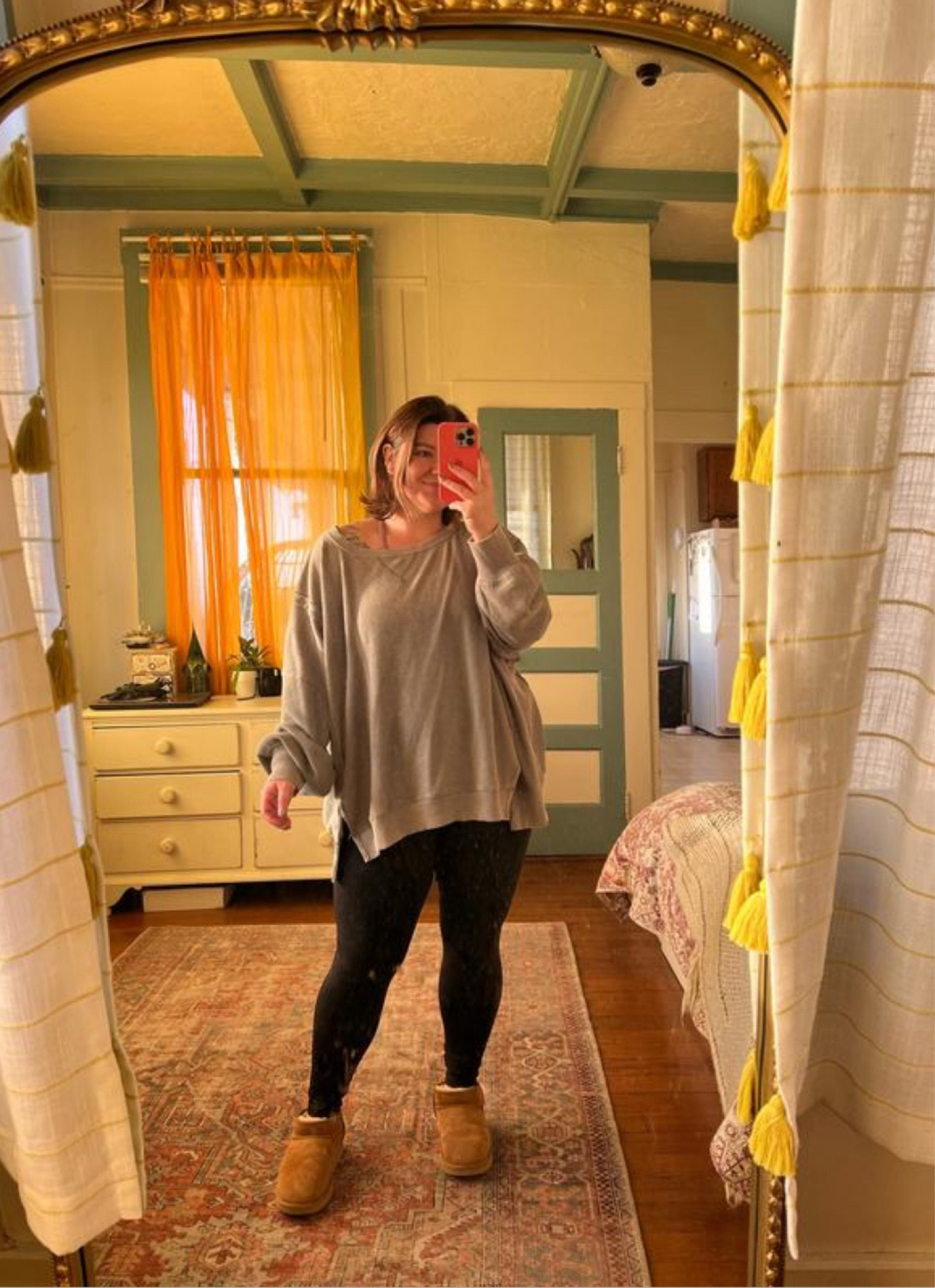The fall uniform! Comfy cute perfection. This waffle crew from aerie is the perfect oversized fit. Wearing it in XL. Wearing my aerie crossover leggings in large but would probably get XL this year (their stuff has gotten a lil smaller) and my ugg ultra minis!

#LTKbump #LTKSeasonal #LTKmidsize