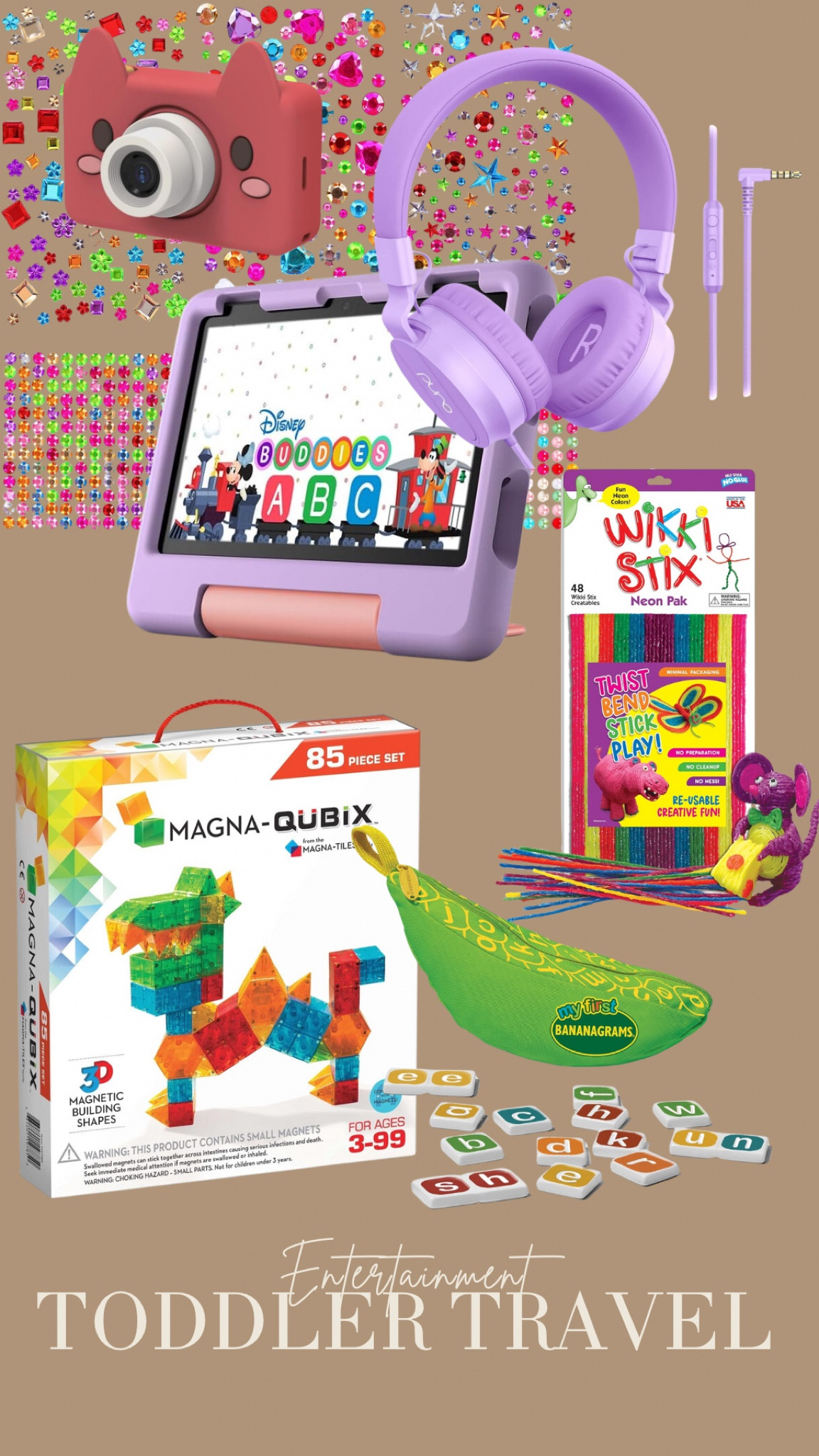 My favorite MUST HAVE entertainment when flying with kids. 

My 4 year old loves having her own headphones and you will be happy you bought the kids one versus helping keep the adult size on their heads and adjusting for them throughout the flight. The gem stickers were great for the flight and dinners (we let her decorate her water bottle) and the magna-tiles are easy to clean and the kids have yet to get tired of them. 

Packing with kids | kids travel entertainment | flying with kids | Amazon 

#LTKFamily #LTKTravel #LTKBaby