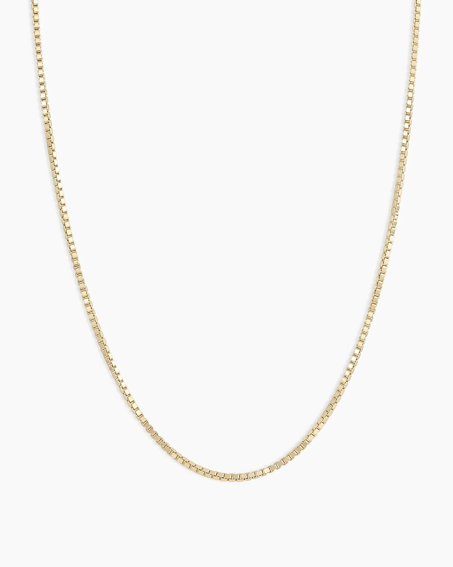 14k Gold Box Chain Necklace | Gorjana