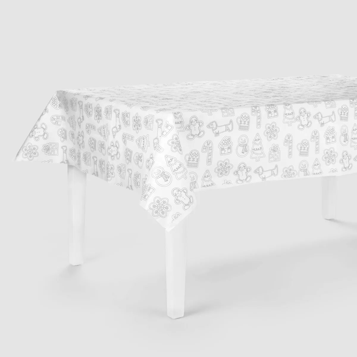 Christmas Cookie Collection White Tablecover - Spritz™ | Target