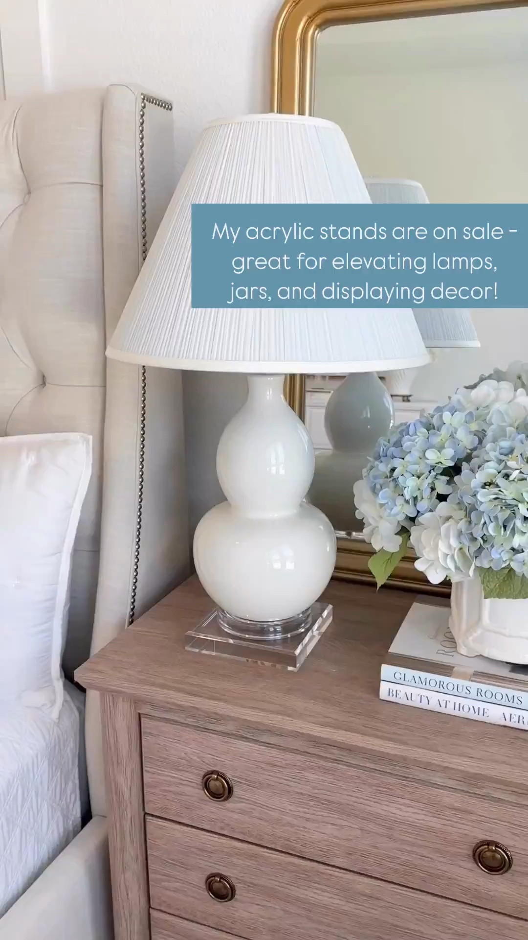 Acrylic riser, acrylic stand, lucite riser home decor nightstand styling 

#LTKHome #LTKSaleAlert