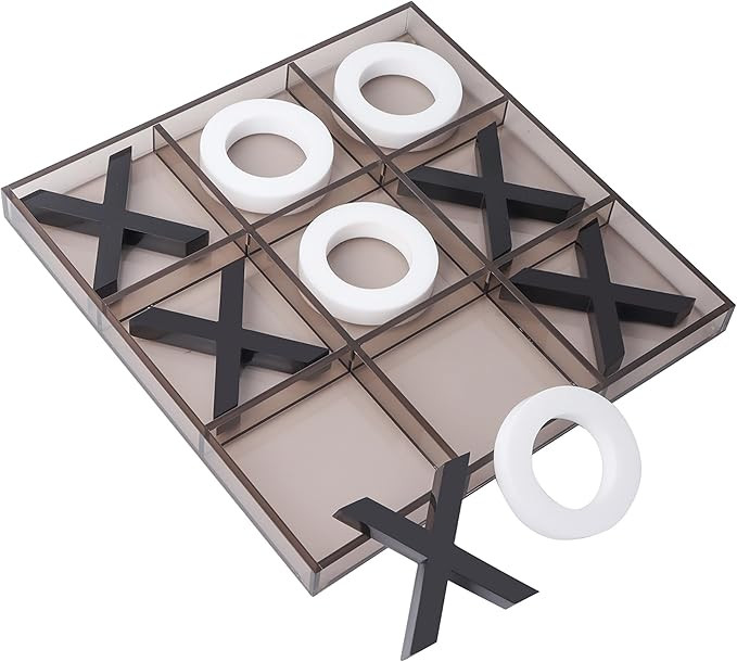 GSE Games & Sports Expert 12" Giant Acrylic Tic Tac Toe Game Set, Classic Family Travel Board Gam... | Amazon (US)