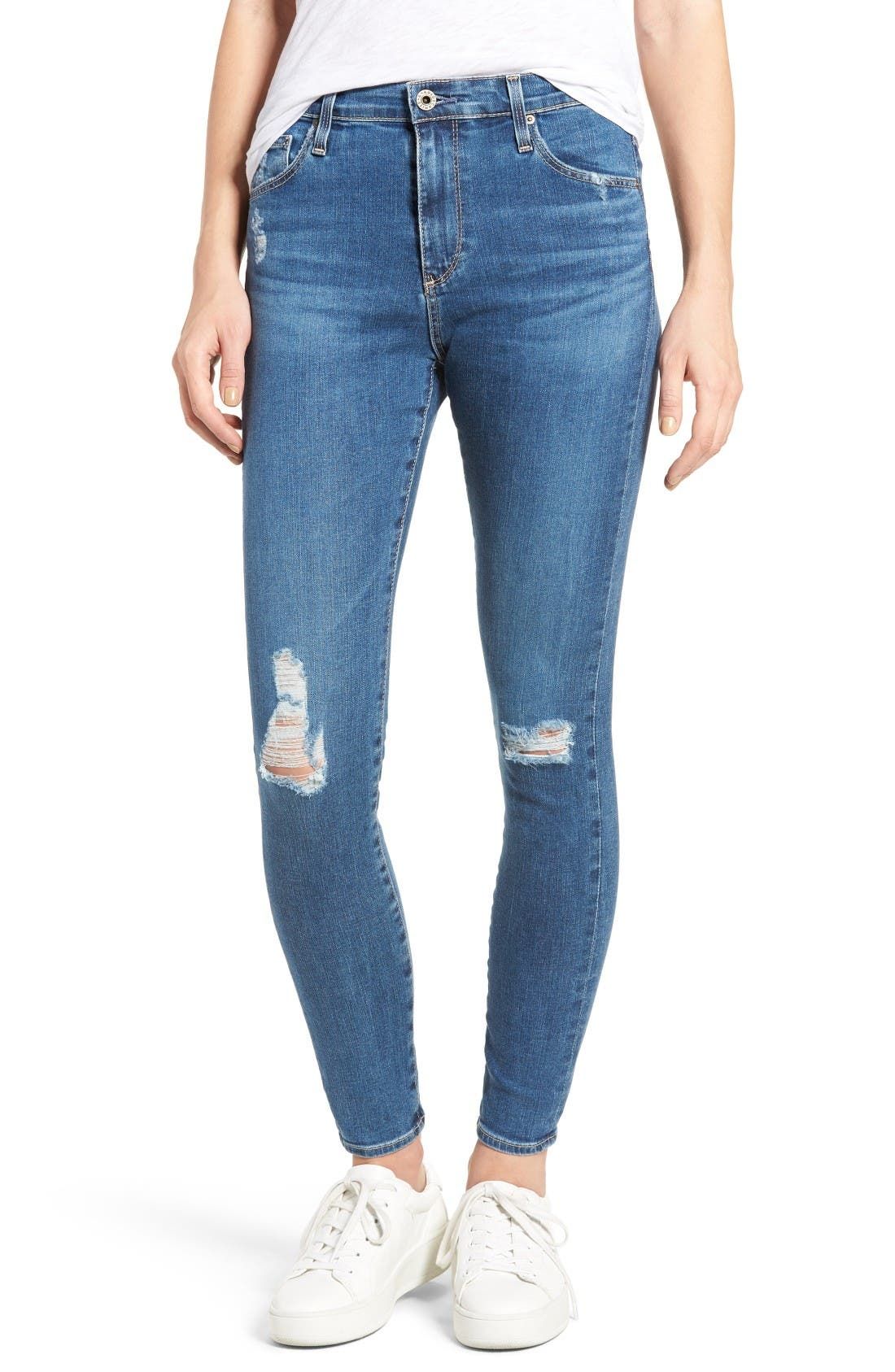 The Farrah High Rise Ankle Skinny Jeans (Interim Destroyed) | Nordstrom