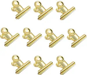 Gold Bull Hinge Paper Clips - Coideal 10 Pack 2 Inch Stainless Steel Large Metal Binder Clips for... | Amazon (US)