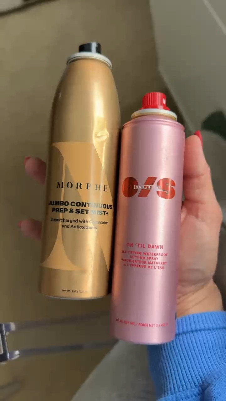 I use both of the products as part of my makeup routine. The morphe I spray after my skincare before my makeup-and the One Size setting spray I use after my makeup is done for the day! 

Beauty, makeup, setting spray, all day makeup 

#LTKMostLoved #LTKBeauty #LTKFindsUnder50