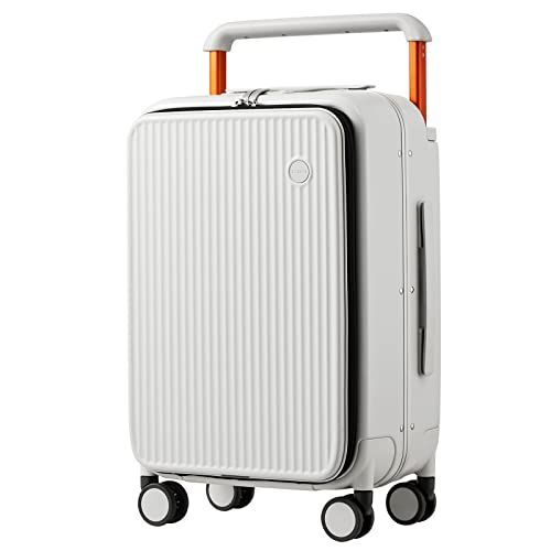 mixi Luggage Suitcases with Spinner Wheels 24'' Travel Luggage wih Front Laptop Pocket, Wide Hand... | Amazon (US)