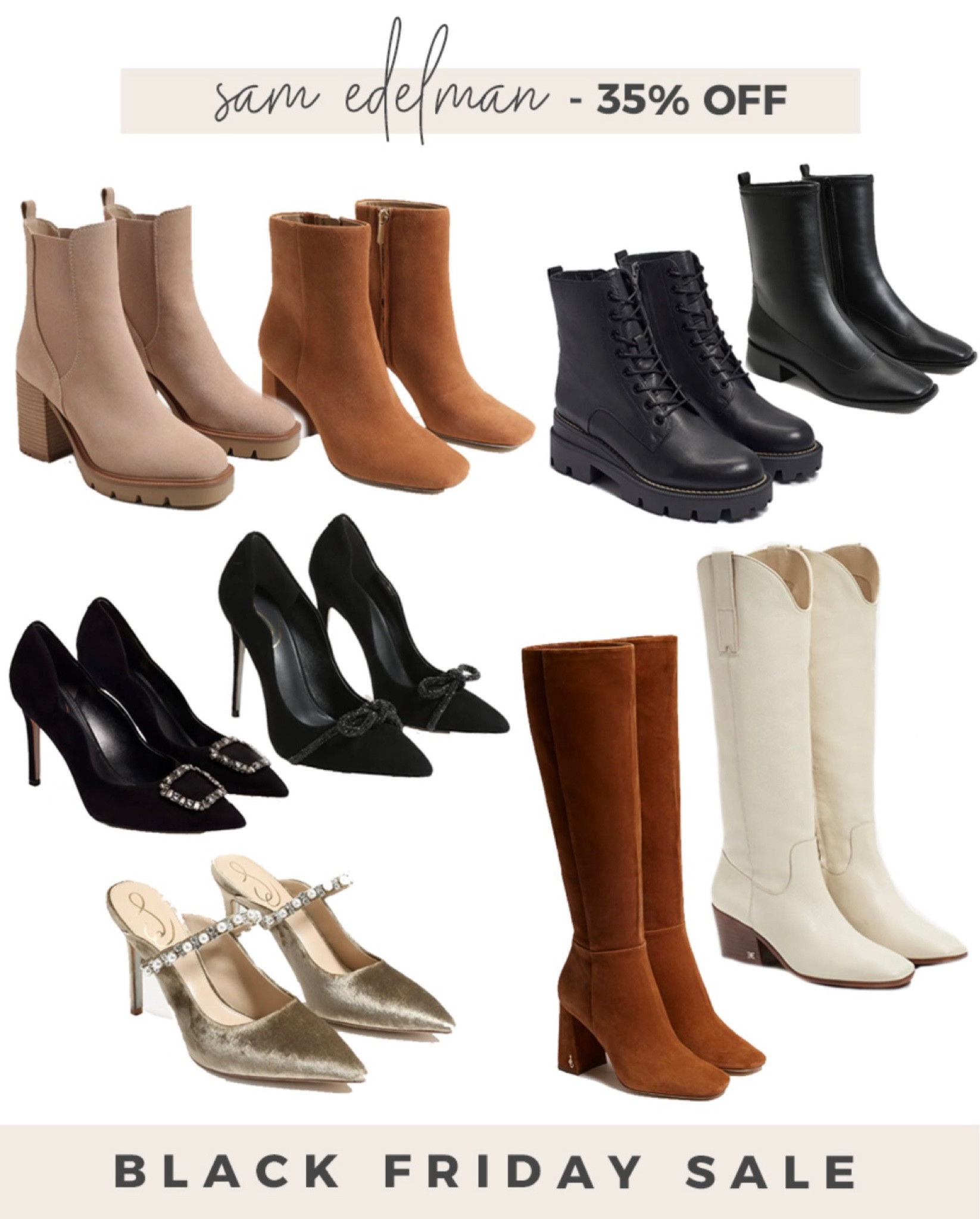 Black Friday deal: 35% off Sam Edelman shoes! 

#samedelman #holidayheels #blackfridaydeal 

#LTKCyberweek #LTKshoecrush #LTKSeasonal