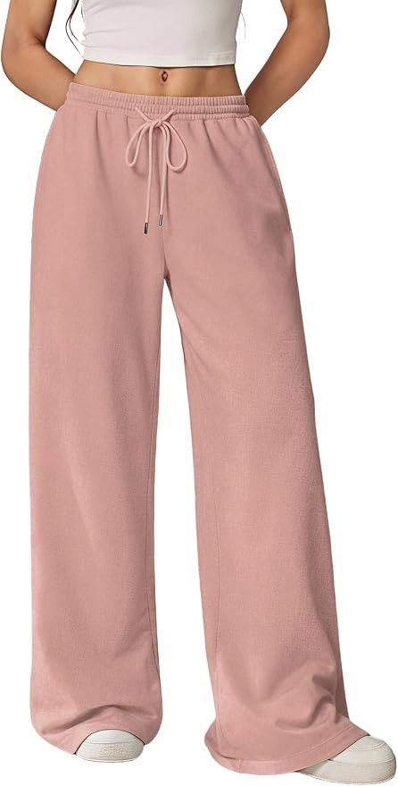 RoseSeek Women's Tall Wide Leg Baggy Sweatpants Casual Track Pants Trousers | Amazon (US)