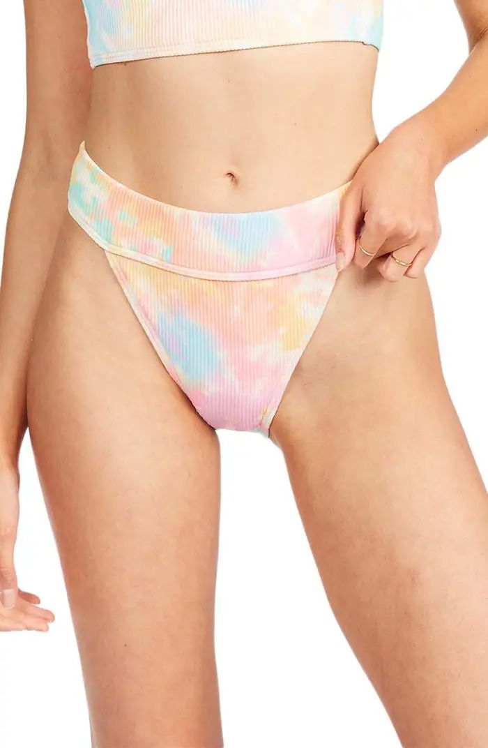 Billabong Rainbow Tide Aruba Recycled Blend High Waist Bikini Bottoms | Nordstrom | Nordstrom