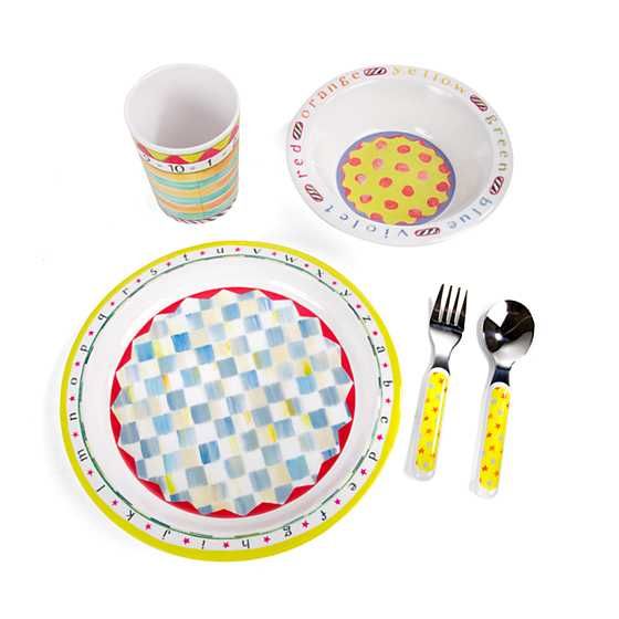 Toddler's Dinnerware Set - ABC Starter Set | MacKenzie-Childs