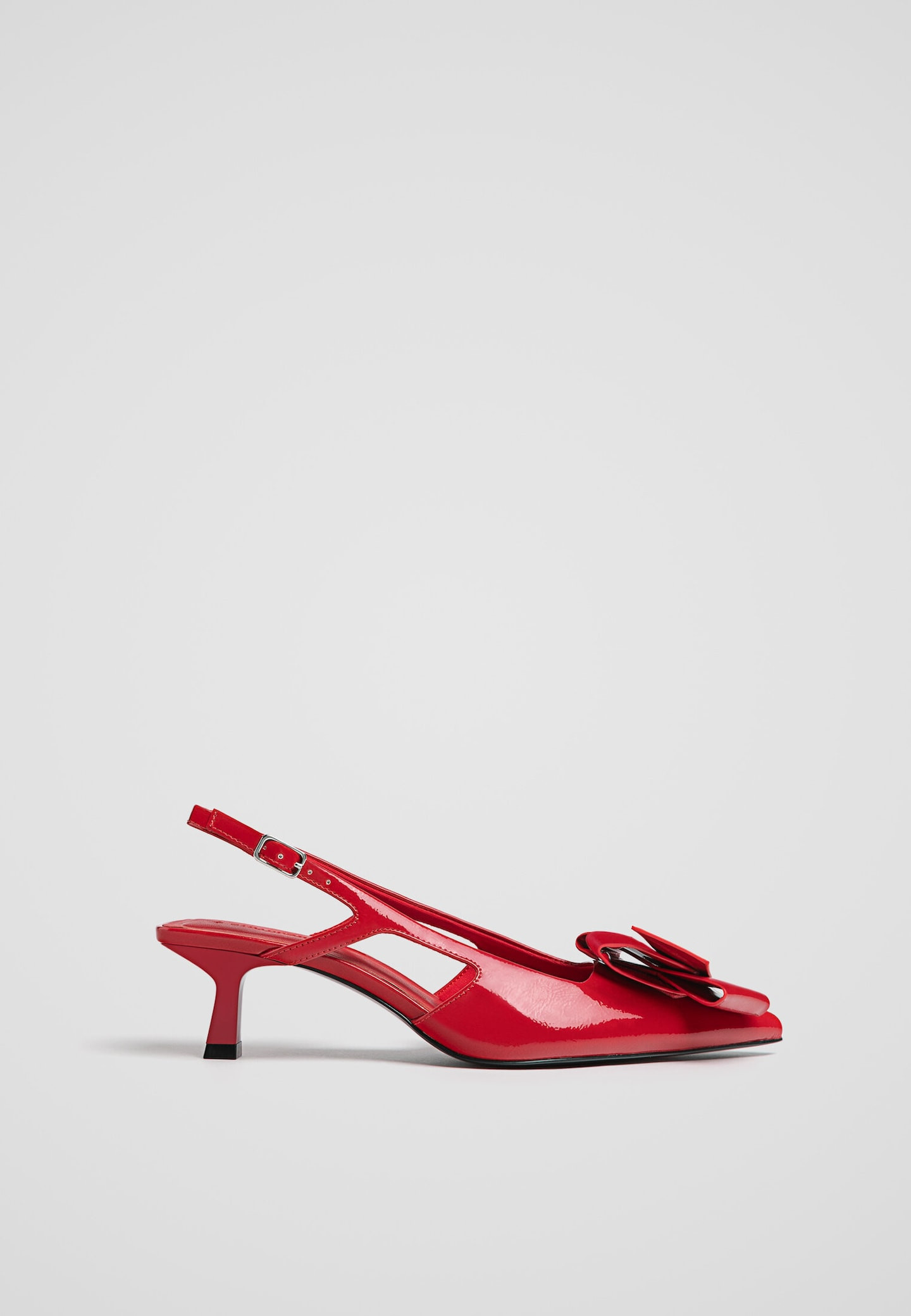 Kitten slingback shoes - Women's All | Stradivarius United Kingdom | Stradivarius (UK)
