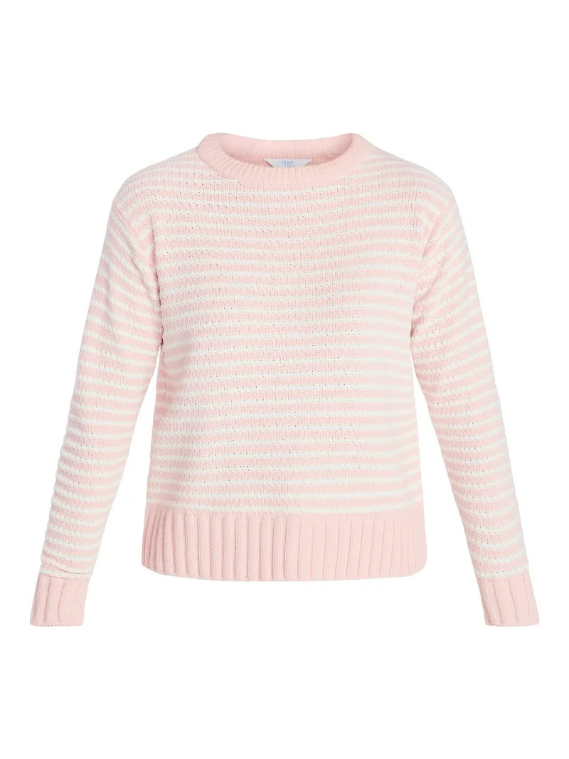 Time and Tru Women's Pullover Chenille Top with Long Sleeves, Sizes XS-XXXL | Walmart (US)