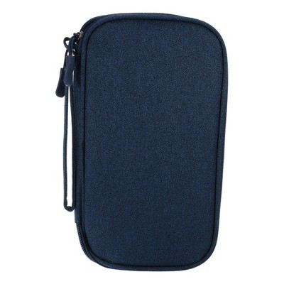 Unique Bargains Electronic Organizer for Cable Cord Charger Earphone Phone Blue L | Target