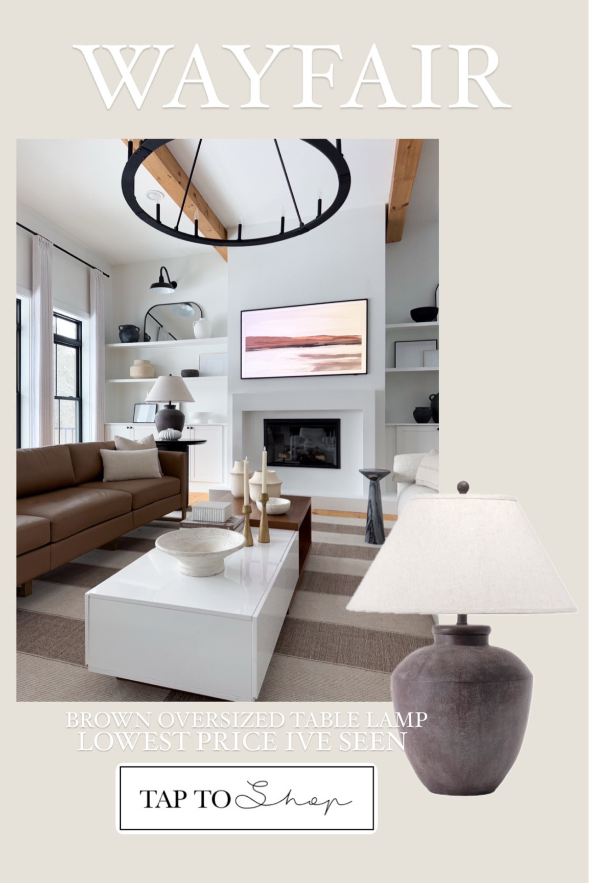 Wayfair lamp | lowest price I’ve seen!

Gorgeous oversized lamp; great for bedrooms, living room or entry!

#homedecor
#homeinspo
#interiordecor
#livingroom
#livingroomdecor


#LTKSaleAlert #LTKHome