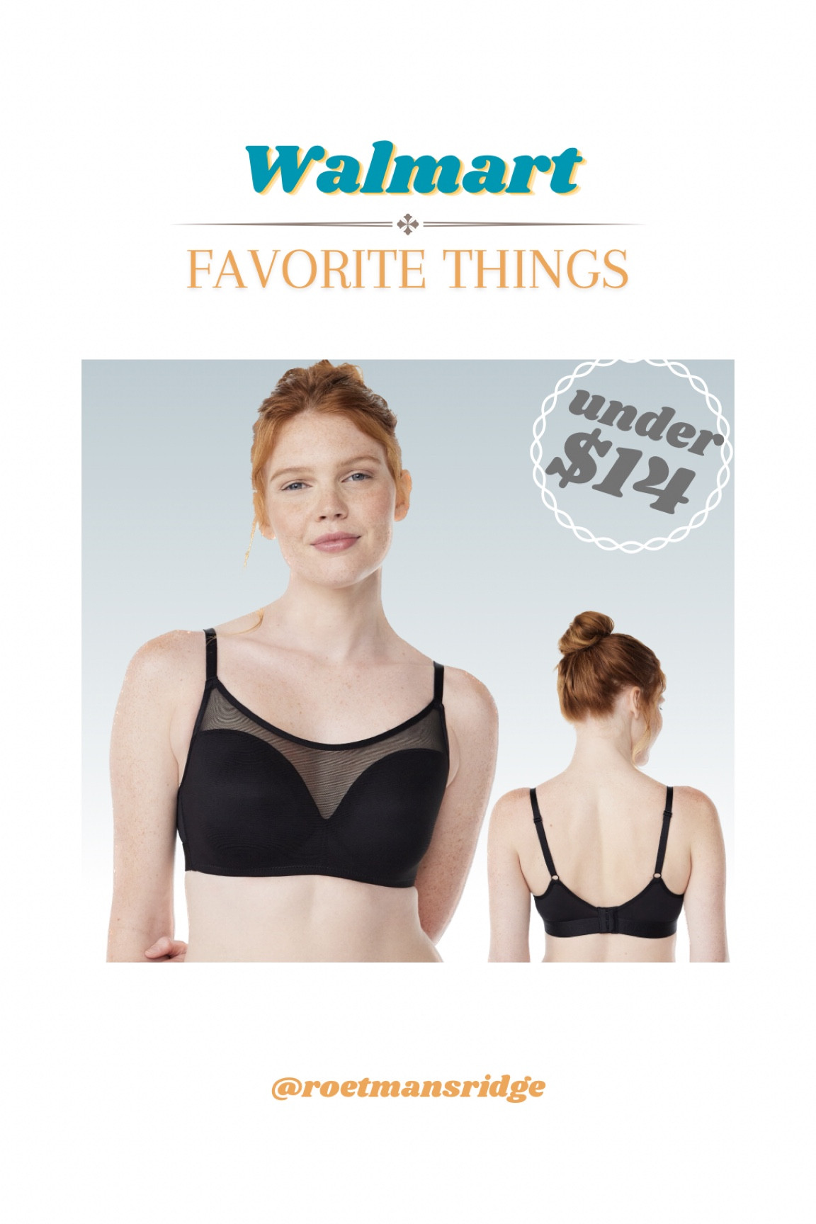 Do you love the look of a cami bralette but hate that they don’t have an adjustable band? I found this cute and comfy bra at Walmart that looks adorable under a blouse, low v-neck tee, or any other low neckline…and it is fully adjustable. It looks like you’re wearing a mesh tee or tank!

Band and straps both adjust to the right fit for you, and it’s a heck of a lot easier to take off than a pull-on style. 😉

Comes in so many cute colors! I got black and white, but I’ll be ordering more.

Lightly padded, no underwire, moderate support. I’m. 34C and bought a medium. 

Bonus—it keeps me cooler than a traditional bra. ☺️

#LTKstyletip