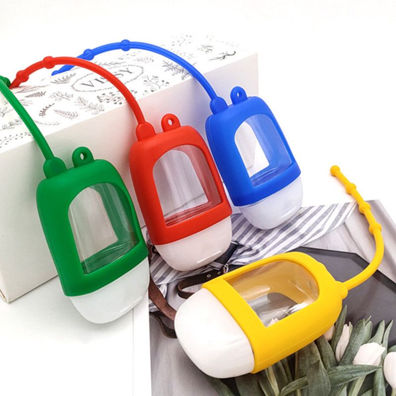 Frasco Porta Alcool Gel LISO Mochila Chaveiro Silicone | Shopee (BR)