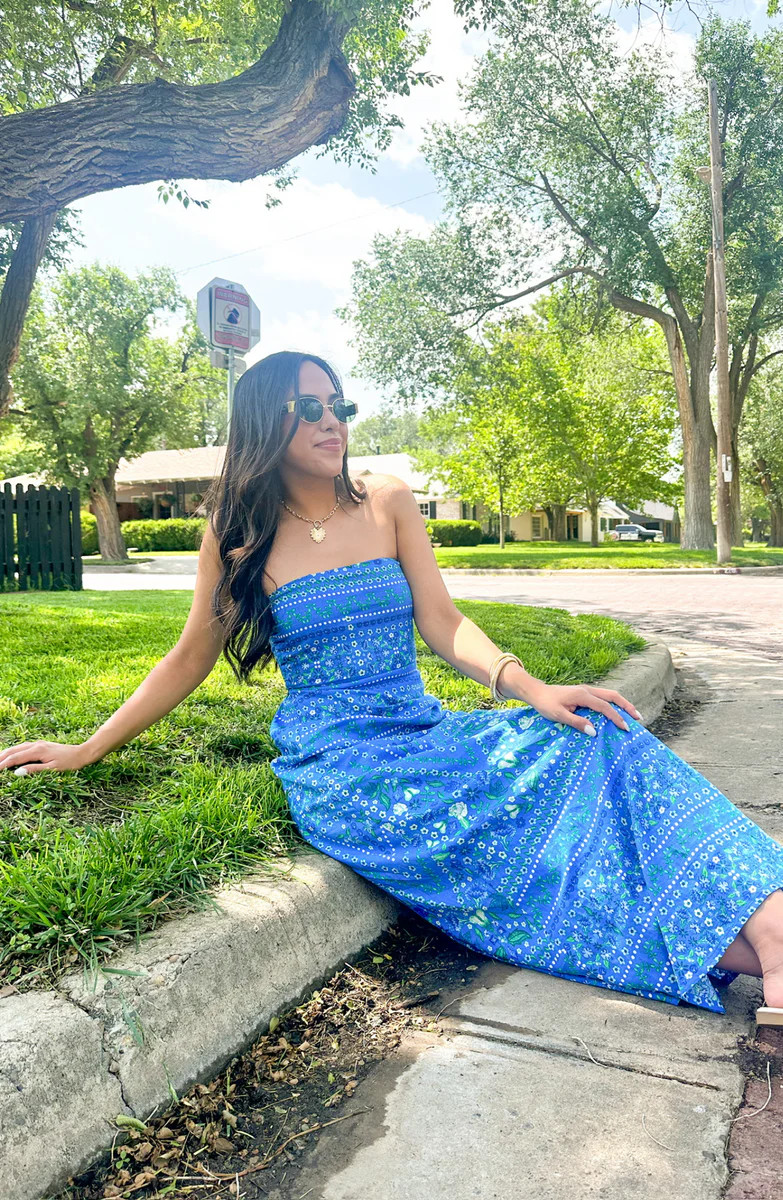 Losing All Control Blue Maxi Dress | Apricot Lane Boutique