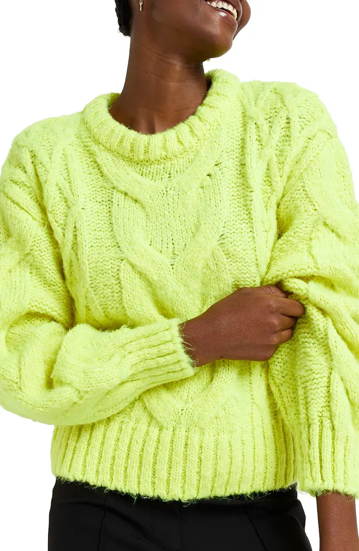 Slouch Cable Rib Sweater | Nordstrom