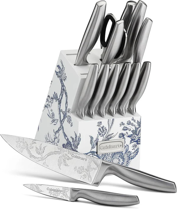 Caskata X Cuisinart Limited Edition Arcadia 15 pc. German Stainless Steel Cutlery Block | Caskata