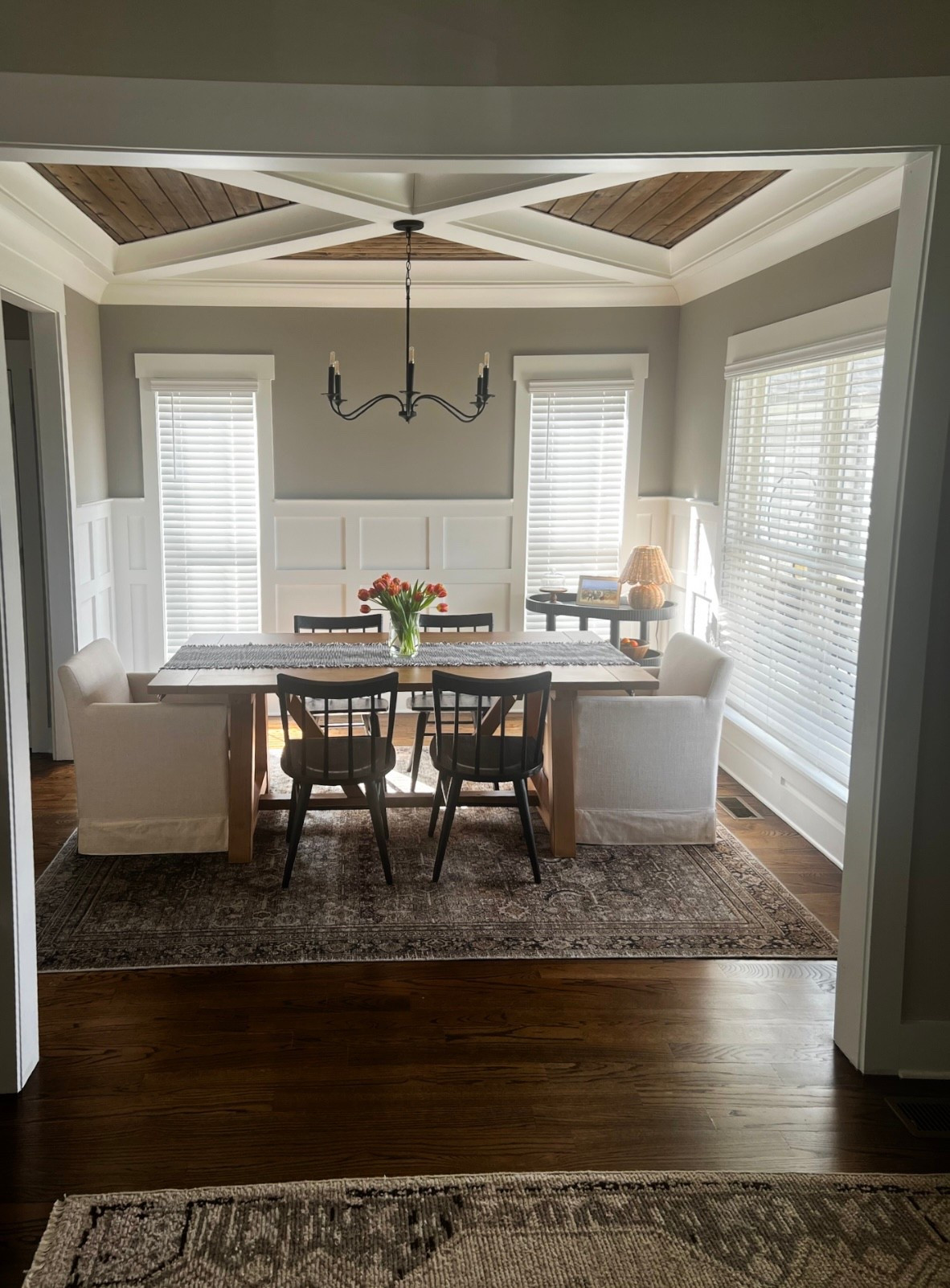 Love when the morning sun shines into our dinning room 🌷my favorite Studio. McGree rug in our foyer is back in stock at Trager 

#LTKSaleAlert #LTKdayinmylife #LTKHome