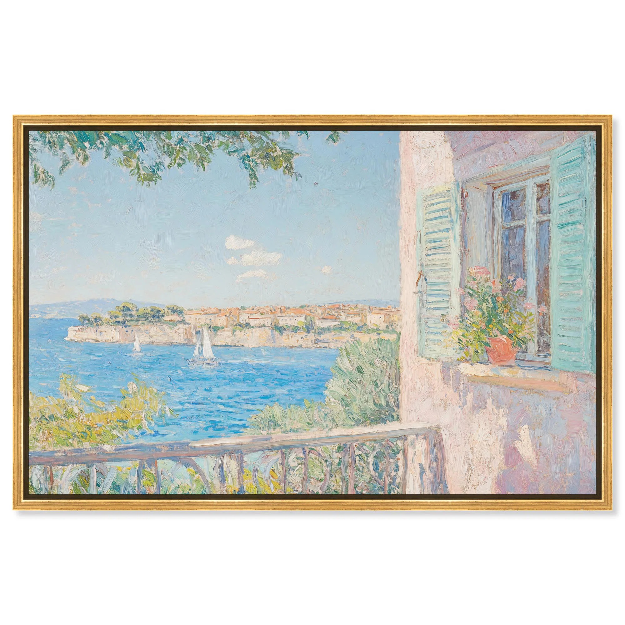 Mediterranean View Canvas by Art Remedy | Wayfair North America