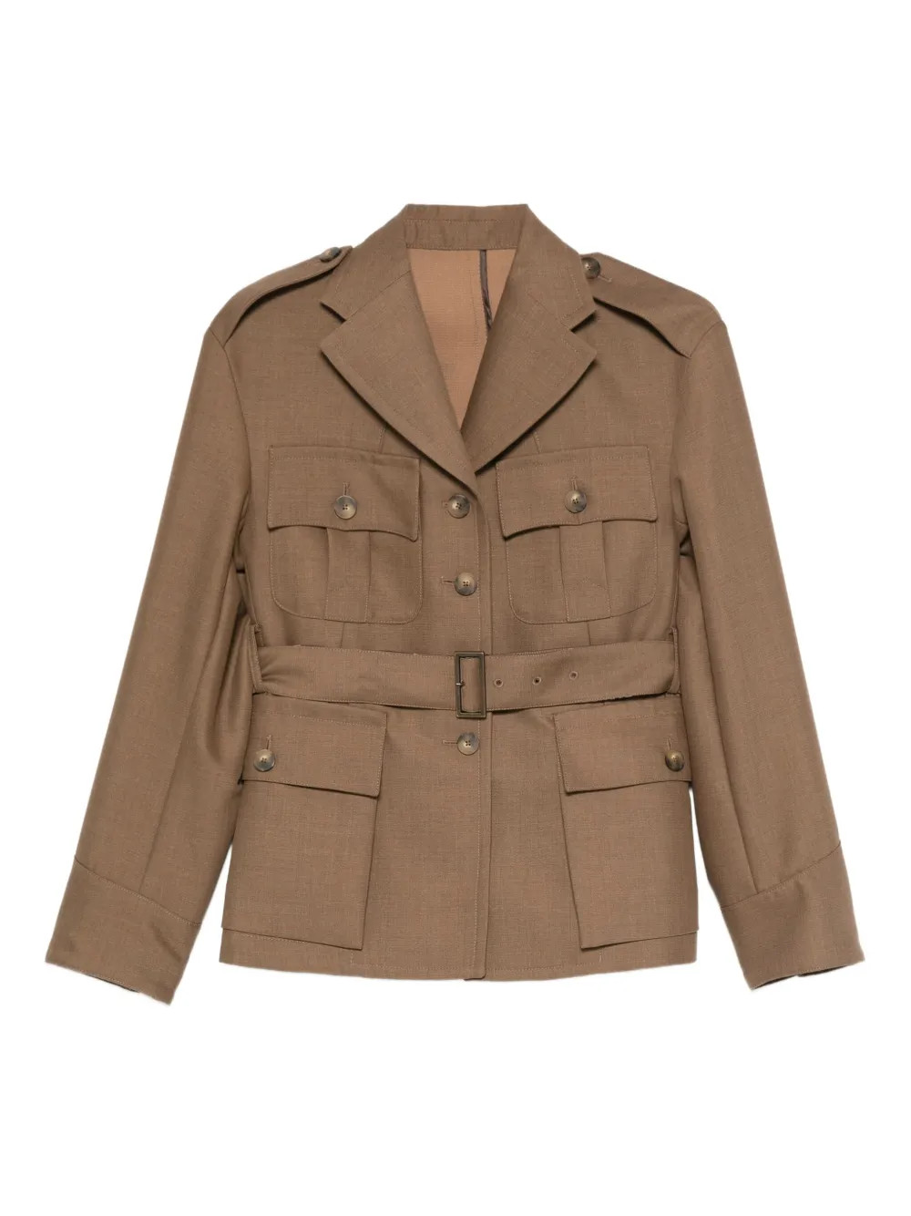 belted pocket jacket | Farfetch Global