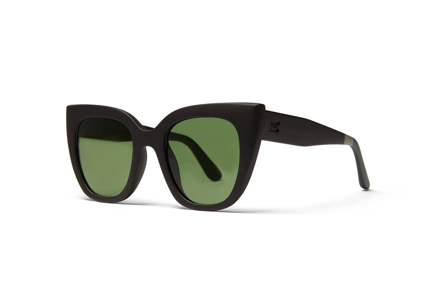 TRAVELER Sydney Matte Black | Green Lens | TOMS (US)