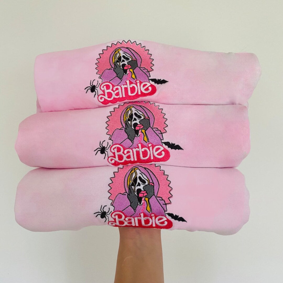 Halloween Barbie Embroidered Crewneck Embroidered - Etsy | Etsy (US)