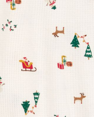 Toddler 2-Piece Christmas Print Thermal Pajamas | Carter's Inc