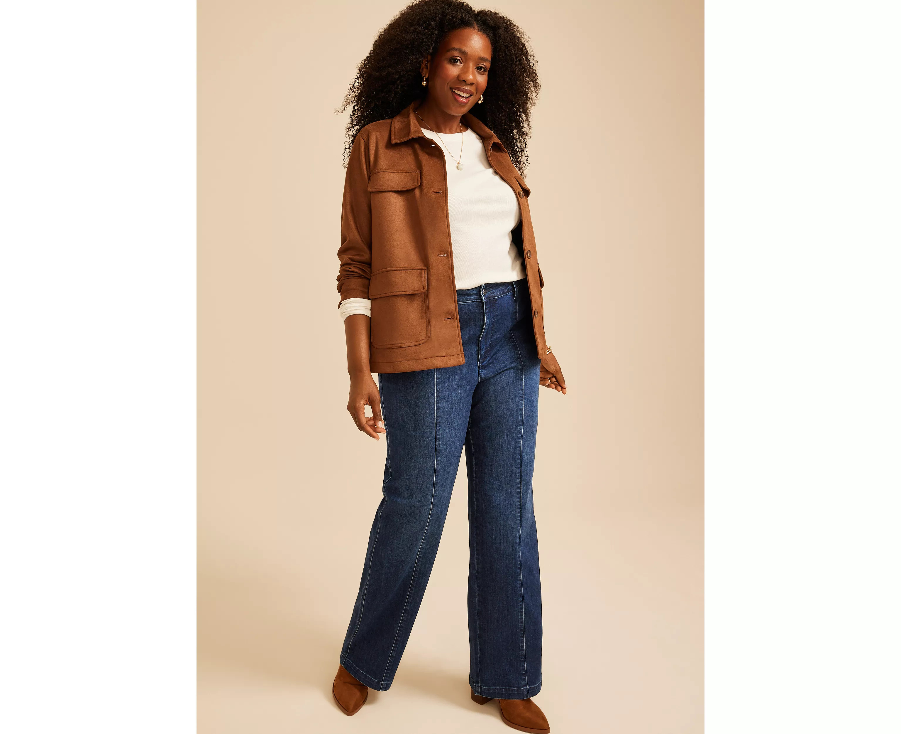 Plus Size m jeans by maurices\u2122 Dark Super High Rise Seamed Trouser Jean | maurices | Maurices