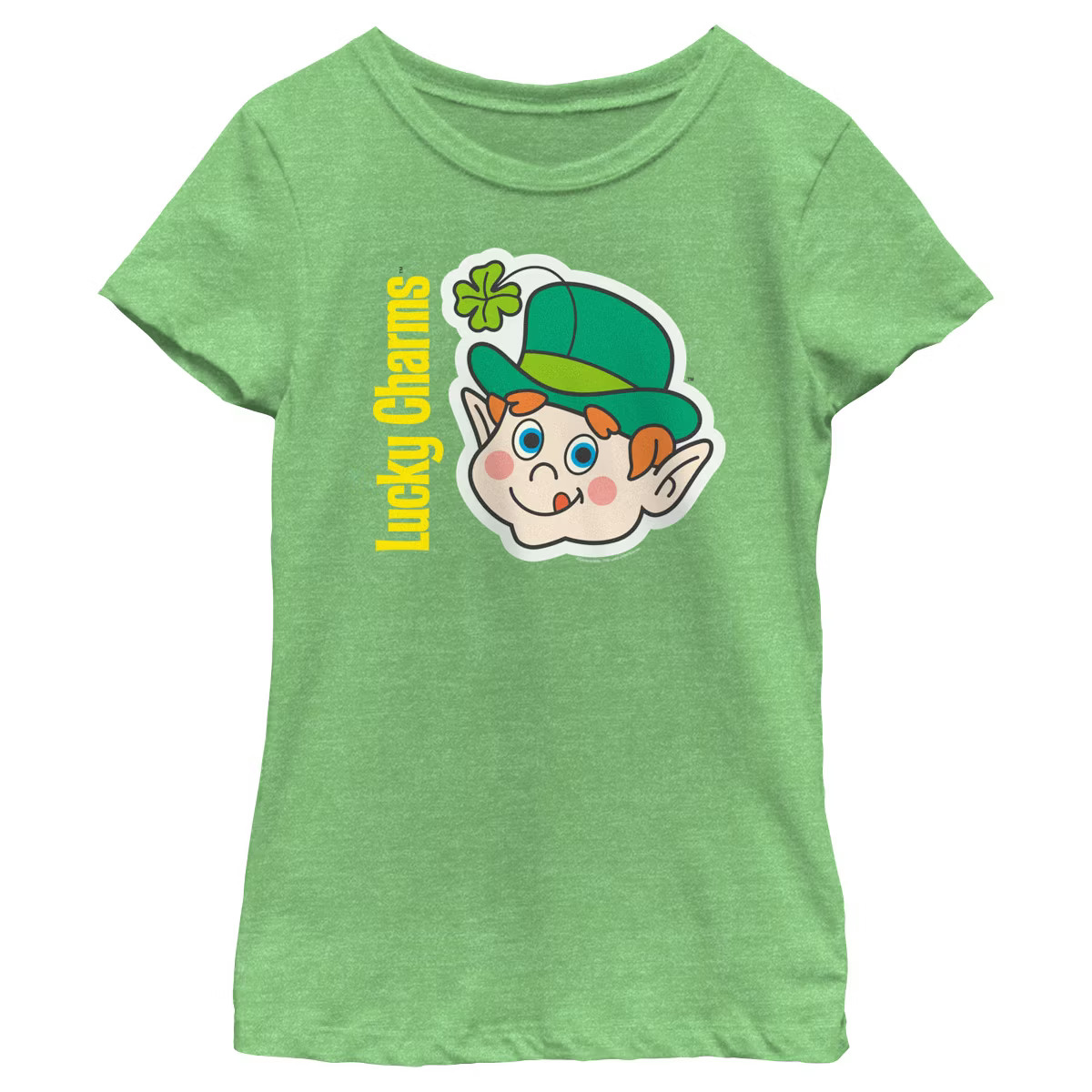 Girl's Lucky Charms Leprechaun Face T-Shirt | Target