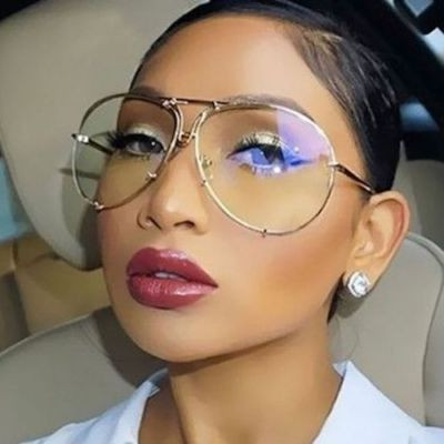 XL  "Posche OVERSIZED Women Eyeglasses Clear Lens Aviator  Square Shadz Gafas | eBay US