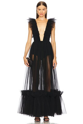 Michael Costello x REVOLVE Annistyn Gown in Black from Revolve.com | Revolve Clothing (Global)