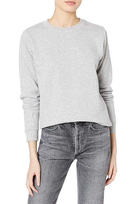 Hanes Women's EcoSmart Crewneck Sweatshirt | Amazon (US)