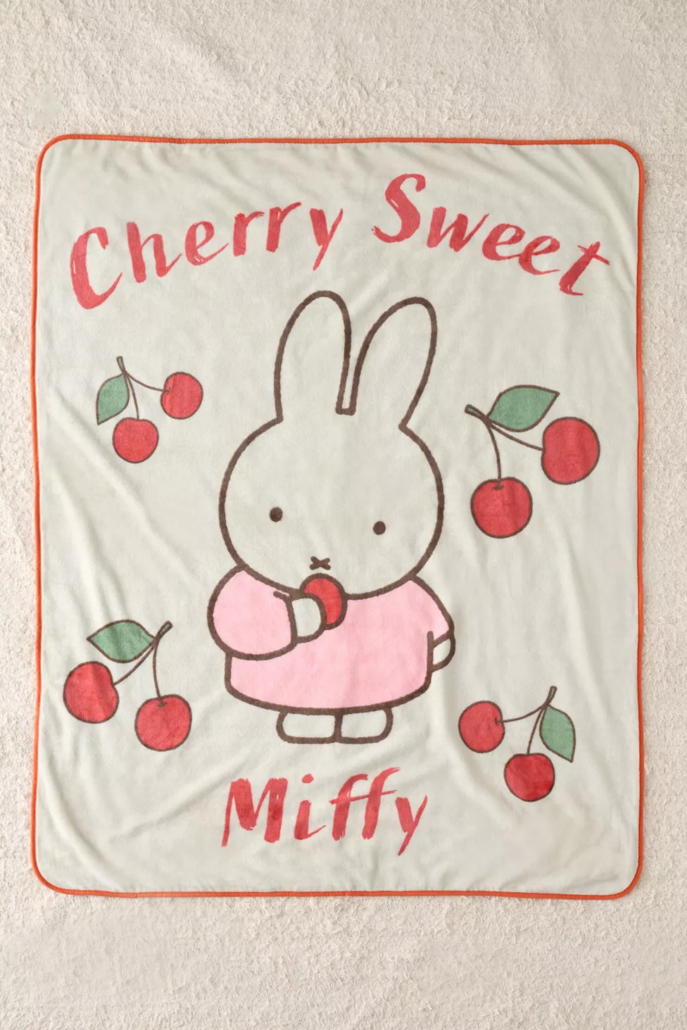 Miffy Cherry Sweet Plush Throw Blanket | Urban Outfitters (US and RoW)