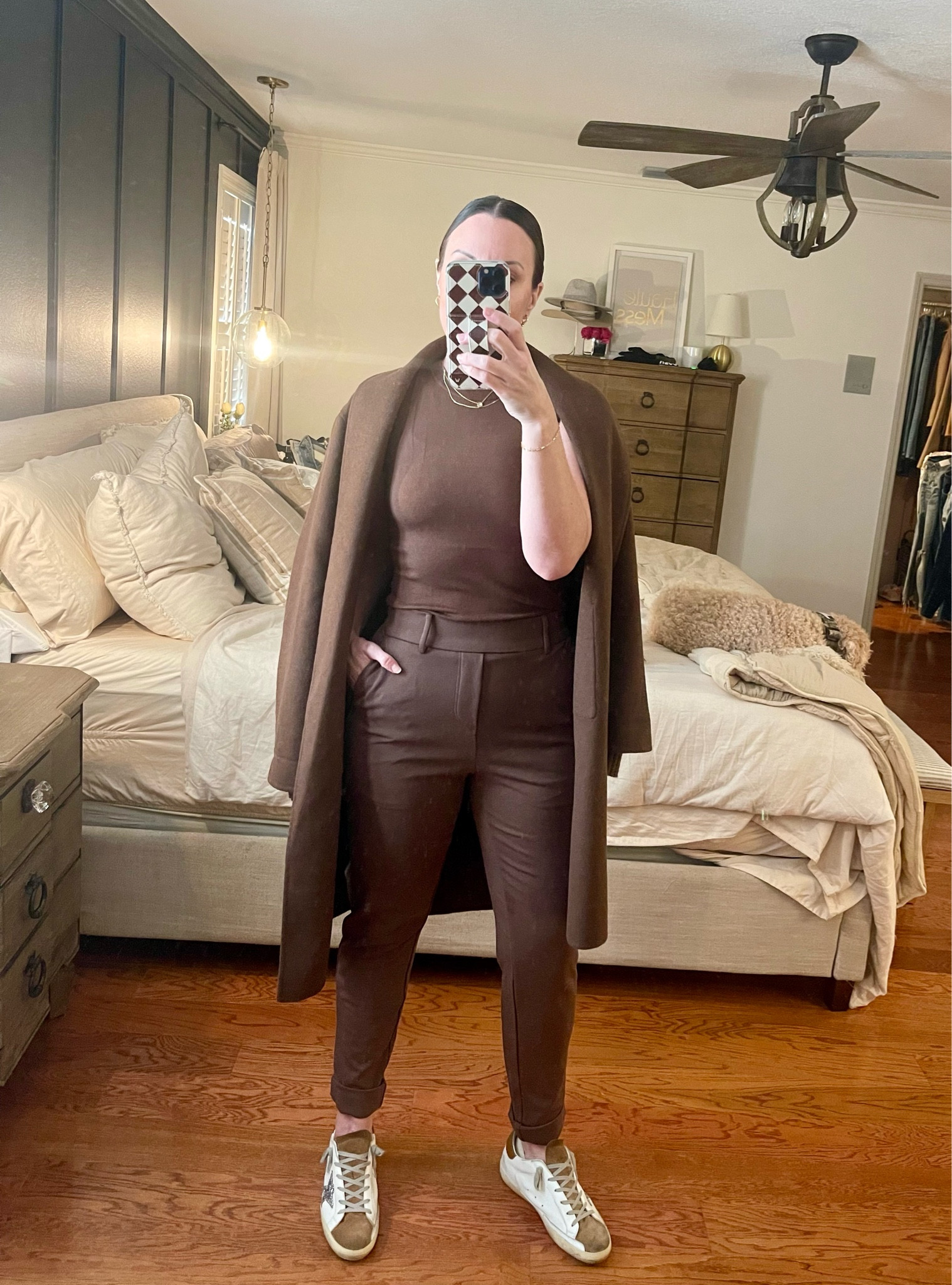 Business Casual.
Size small top
XS coat
M trousers
40 sneakers 


#LTKSeasonal #LTKsalealert