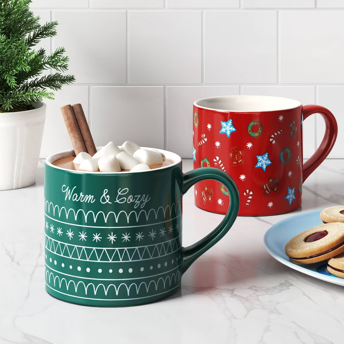 16oz Stoneware Christmas Warm and Gingerbread Man Mug -Wondershop™ | Target