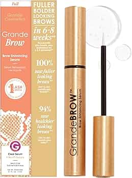 Grande Cosmetics GrandeBROW Brow Enhancing Serum For Fuller, Bolder, Looking Eyebrows - Brow Seru... | Amazon (US)