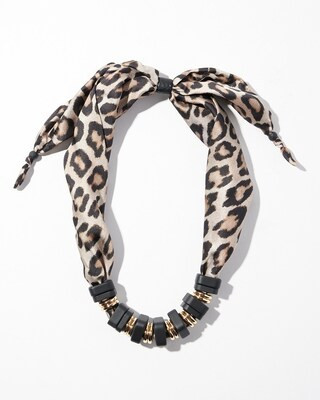 Adjustable Animal Print Scarf Necklace | Chico's